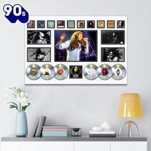 Bob Marley Rectangle Canvas With…