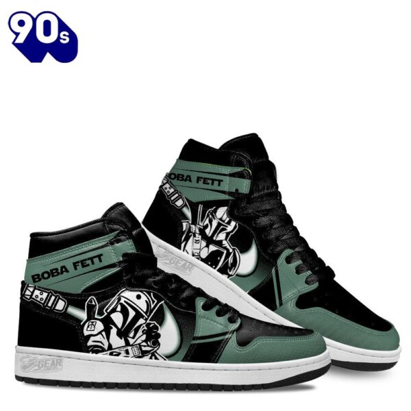 Boba Fett Star Wars J1-Sneakers Custom Gifts Idea For Fans