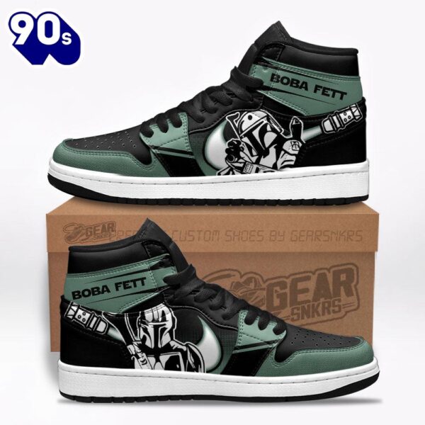 Boba Fett Star Wars J1-Sneakers Custom Gifts Idea For Fans