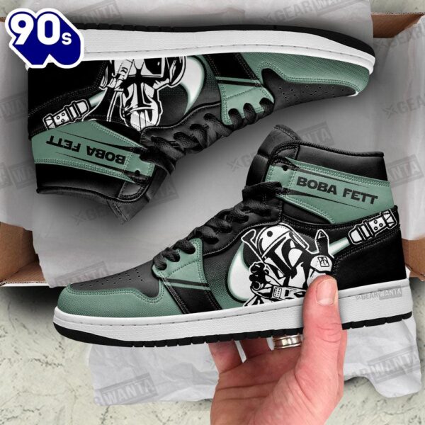 Boba Fett Star Wars J1-Sneakers Custom Gifts Idea For Fans