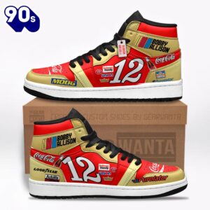 Bobby Allison J1 Shoes Custom Coca #12 Sneakers