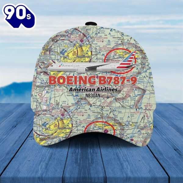 Boeing B787-9 American Airlines Baseball Cap  Gift For Veteran Day