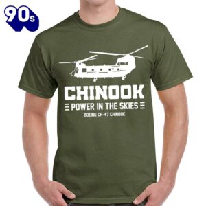 Boeing CH-47 Chinook Power In The Skies Classic Unisex T-Shirt Gildan