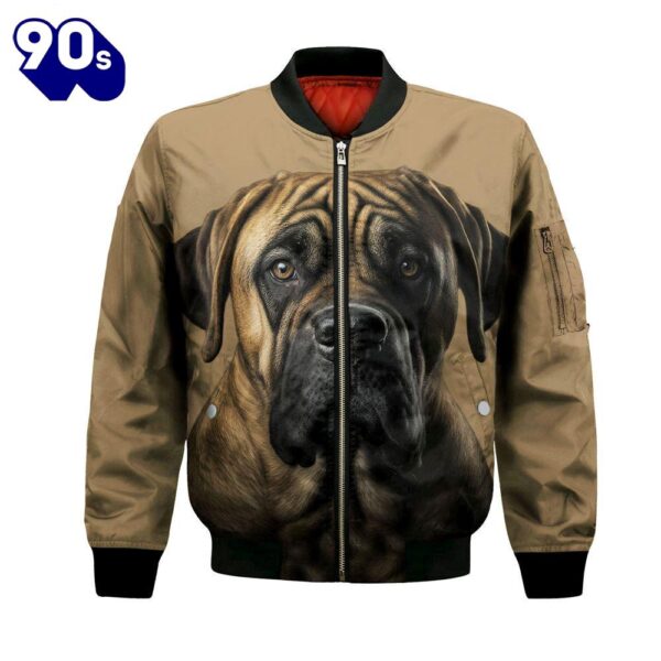 Boerboel AI – Unisex 3D Graphic Bomber Jacket