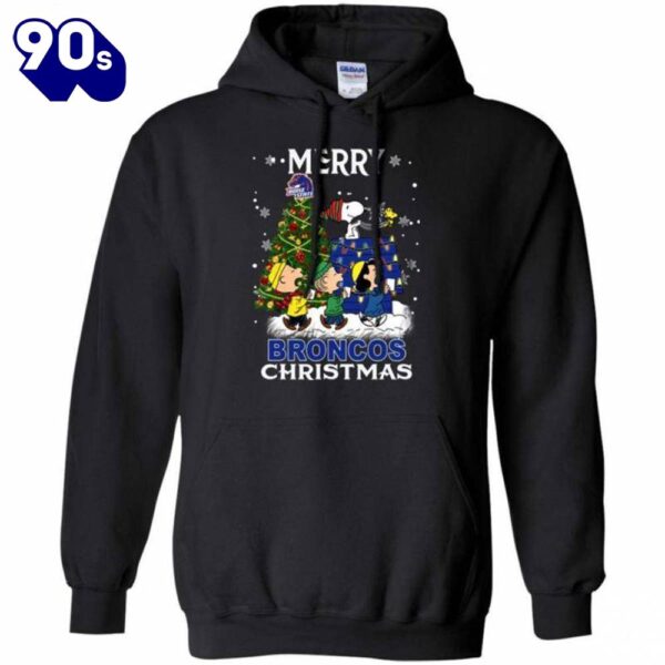 Boise State Broncos Snoopy And Friends Merry Christmas Hoodie