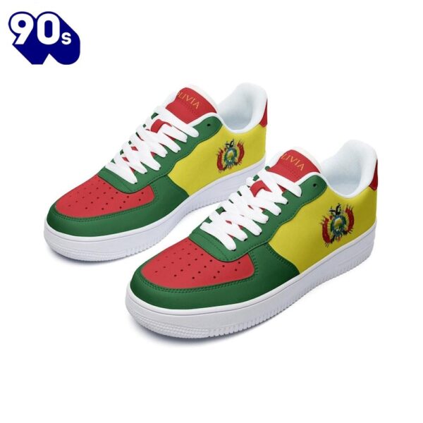 Bolivia Flag Air Force Shoes Custom Country