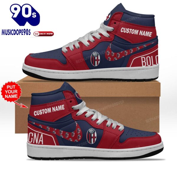 Bologna Red Blue Design Air Jordan 1 High Top