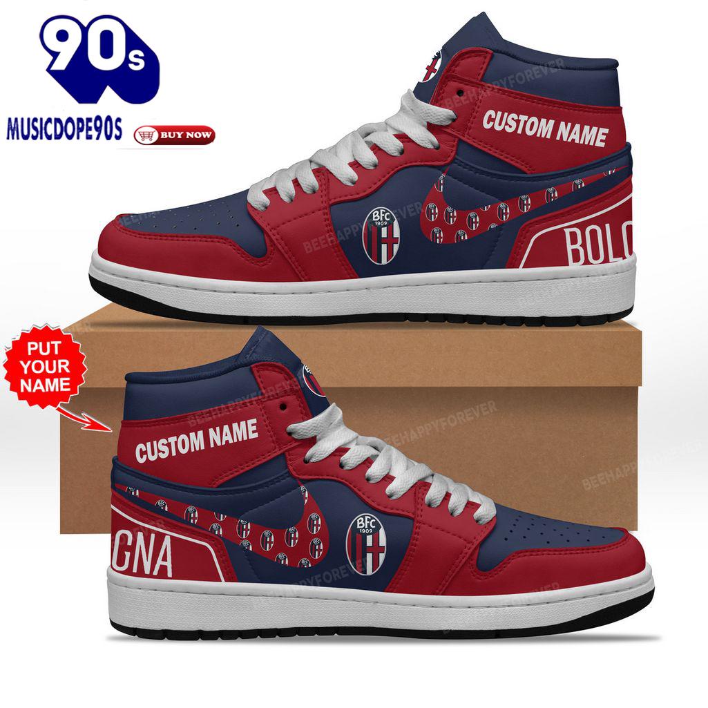 Bologna Red Blue Design Air Jordan 1 High Top Bologna Red Blue Design Air Jordan 1 High Top