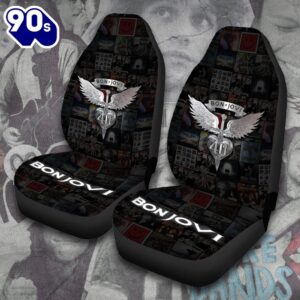 Bon Jovi 2PCS Car Seat Cover HOT Trend 2025