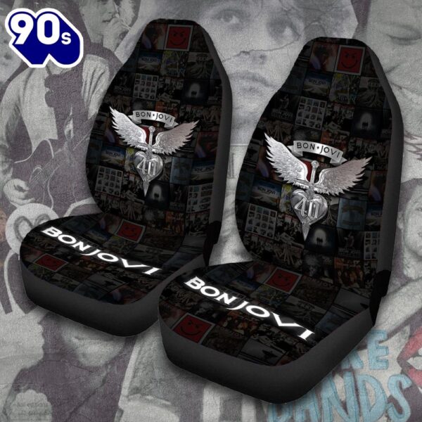 Bon Jovi 2PCS Car Seat Cover HOT Trend 2025