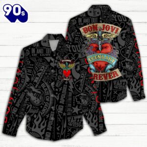 Bon Jovi 3D Linen Shirt…