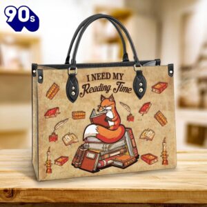 Book I Need My Reading Time Leather Bag Christ Gifts Leather Bags  Gift For  Women Christmas