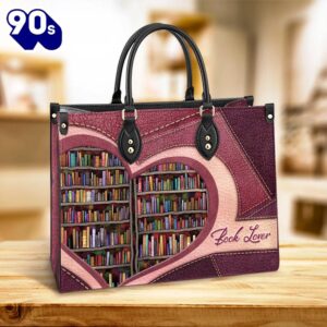 Book Lover 1 Leather Bag Christ Gifts Leather Bags  Gift For  Women Christmas