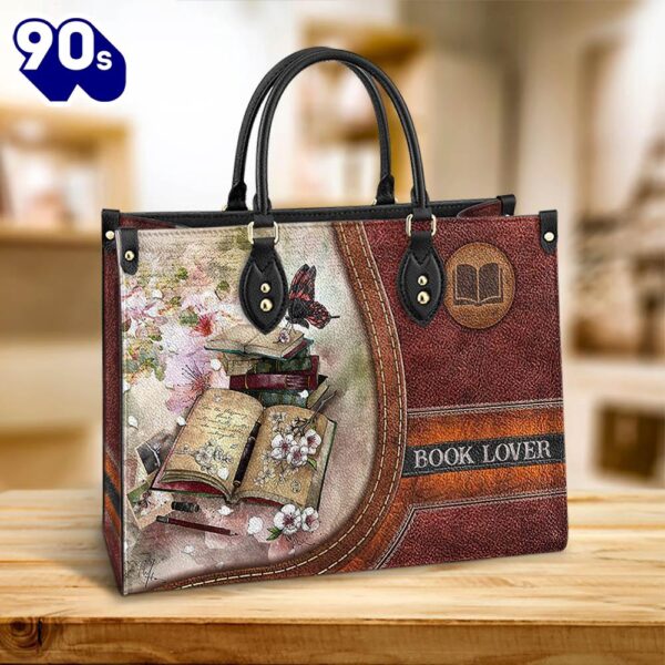 Book Lovers 3 Leather Bag Christ Gifts Leather Bags  Gift For  Women Christmas