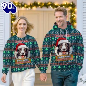 Border Collie Dog Make Christmas Magical Christmas Sweatshirt & Hoodie