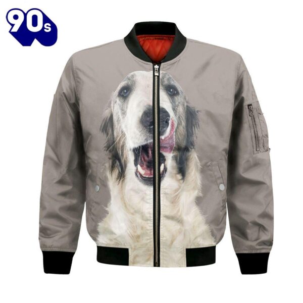 Borzoi – Unisex 3D Graphic Bomber Jacket