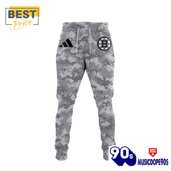 Boston Bruins 2024 Military Appreciation Hoodie, Jogger, Cap