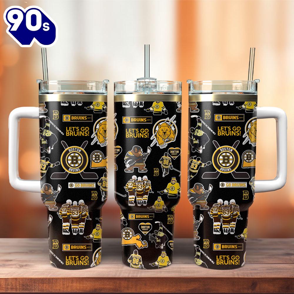 Boston Bruins Ice Hockey NHL Sport Custom Stanley Quencher 40oz Stainless Steel Tumbler - NHL Tumbler 40oz Boston Bruins Ice Hockey NHL Sport Custom Stanley Quencher 40oz Stainless Steel Tumbler - NHL Tumbler 40oz
