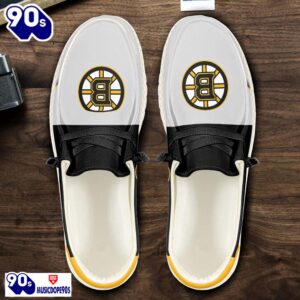 Boston Bruins NHL Hey Dude Shoes Custom Name Perfect Gift