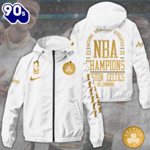 Boston Celtics 3D Windbreaker Jacket For Man And Women