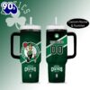 Boston Celtics NBA Custom Stanley Quencher 40oz Stainless Steel Tumbler  3