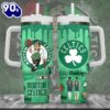 Boston Celtics NBA Custom Stanley Quencher 40oz Stainless Steel Tumbler With Handle