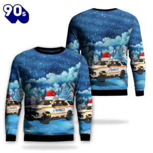 Boston Ems Squad 90 2022 Chevrolet Tahoe Christmas Aop Ugly Sweater