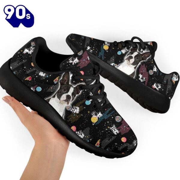 Boston Terrier Sneakers Sporty Shoes Funny