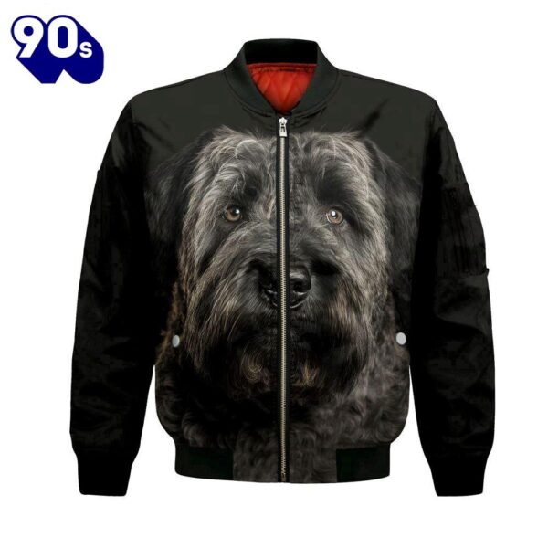 Bouvier des Flandres AI – Unisex 3D Graphic Bomber Jacket