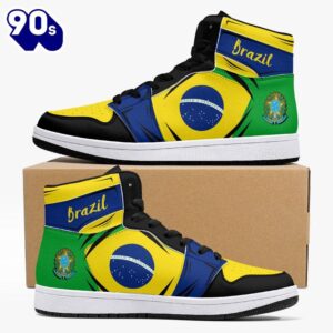 Brazil Flag JD1 Sneakers Custom Country