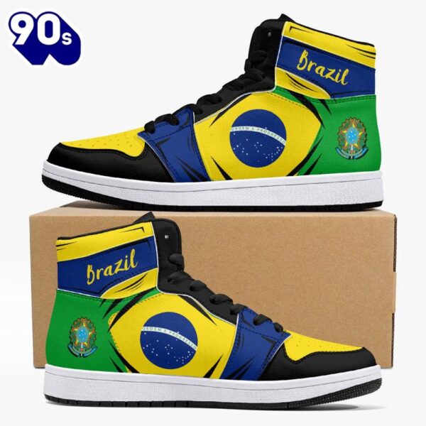 Brazil Flag JD1 Sneakers Custom Country