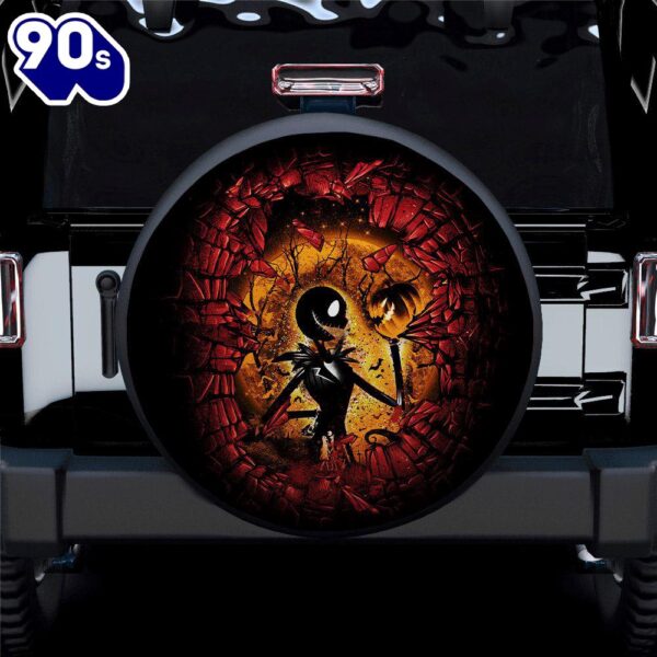 Break Wall Jack Skellington Car Spare Tire Covers Gift For Campers  Merry Christmas