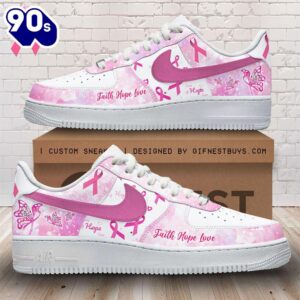 Breast Cancer Awareness Air Force 1 Sneaker Gift For Summer New Trend
