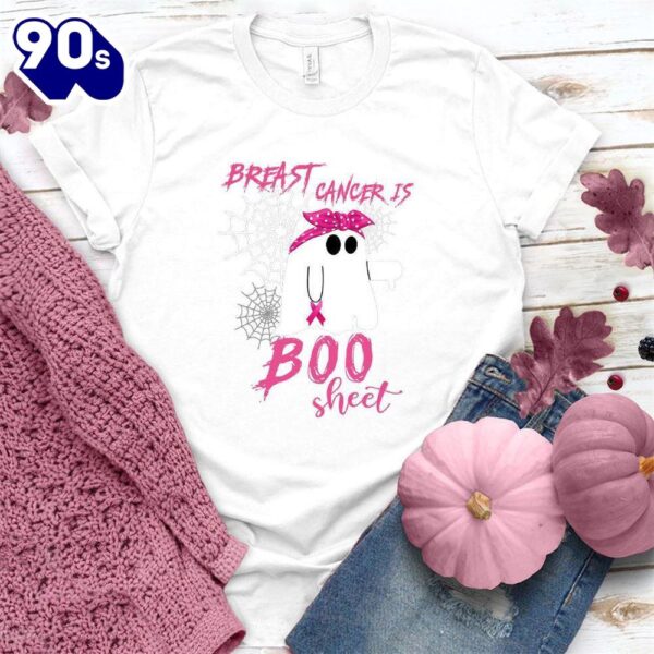 Breast Cancer Is Boo Sheet T-Shirt Colored Edition  Gift For Halloween