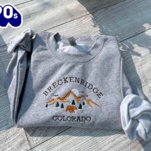 Breckenridge Colorado Embroidered Sweatshirt Gift…