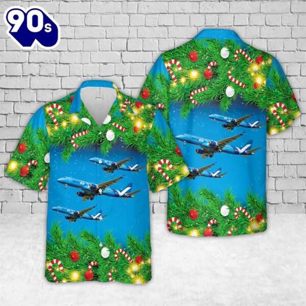 Breeze Airways E190 Christmas Hawaiian Shirt