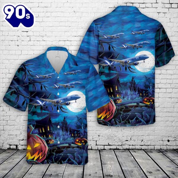 Breeze Airways E190 Halloween Hawaiian Shirt