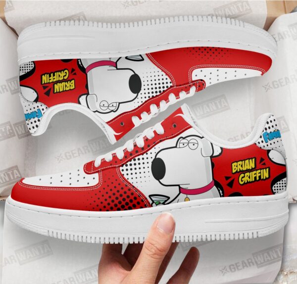 Brian Griffin Family Guy Air Sneakers Custom Cartoon Shoes