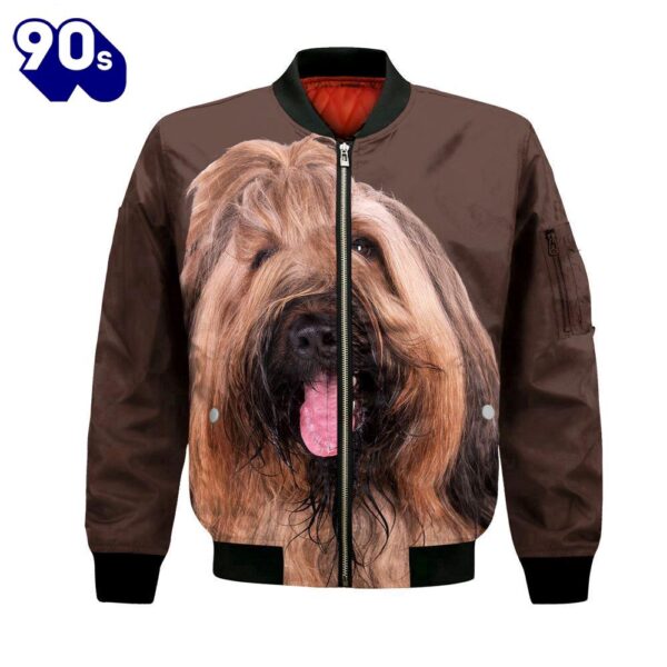 Briard – Unisex 3D Graphic Bomber Jacket