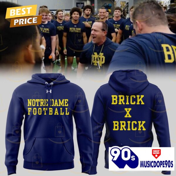 Brick X Brick Notre Dame Fighting Irish Football Team Hoodie