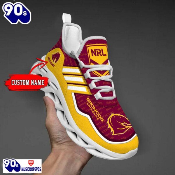 Brisbane Broncos Maxsoul Shoes Muc1NRL