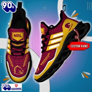 Brisbane Broncos Maxsoul Shoes Muc1NRL