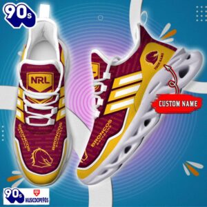 Brisbane Broncos Maxsoul Shoes Muc1NRL