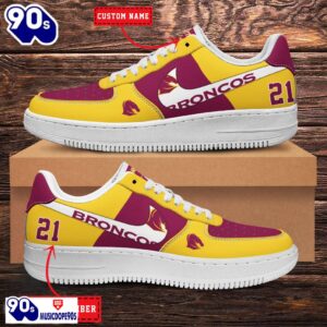 Brisbane Broncos NRL Personalized Air Force 1 Shoes