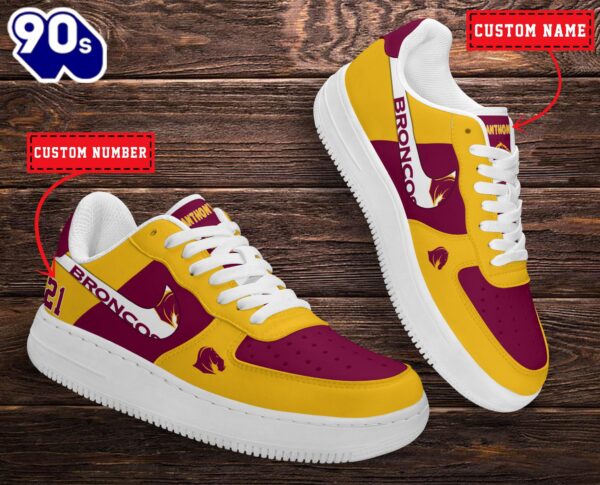 Brisbane Broncos NRL Personalized Air Force 1 Shoes