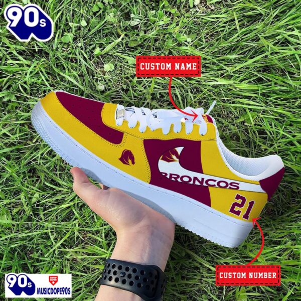 Brisbane Broncos NRL Personalized Air Force 1 Shoes