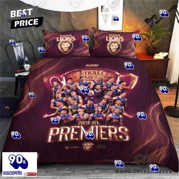 Brisbane Lions 2024 Australian Football League Premiers Bedding Set