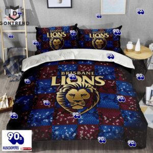 Brisbane Lions AFL Bedding Set For Fan