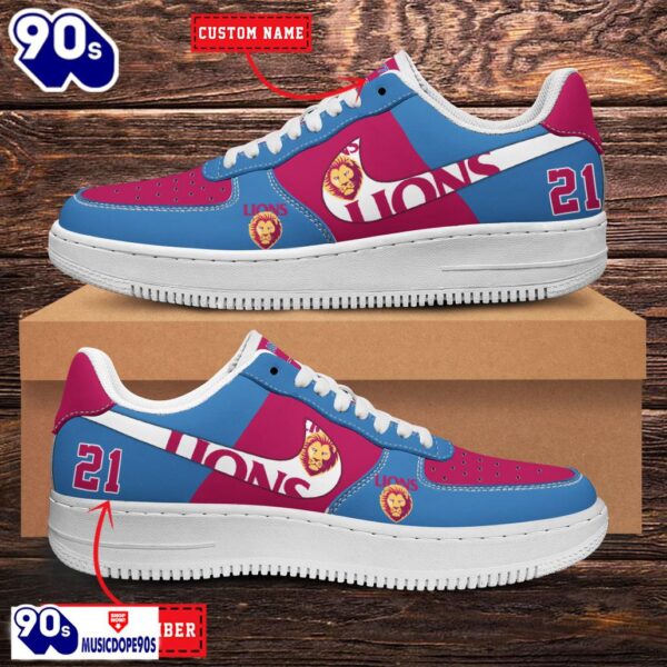 Brisbane Lions AFL Personalized Air Force 1 Shoes