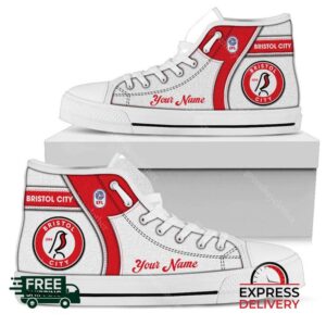 Bristol City Personalzied High Top Canvas Shoes